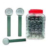 4" Heavy Lake Green Color Oil Burner 90Pcs Set on Jar